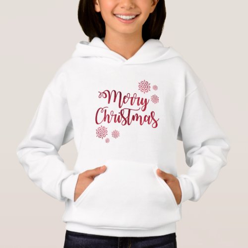 Christmas Series Girls Hooded Pullover