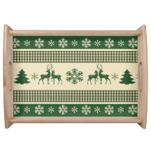Christmas serving tray - large, nature