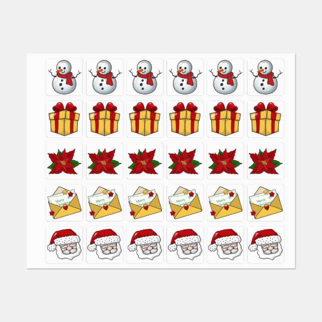 Christmas set labels (Sheet)