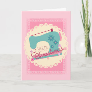 Christmas sewing machine stitching handmade gifts holiday card
