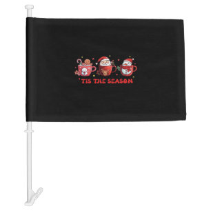 Christmas Sezon - Tis The Season Car Flag