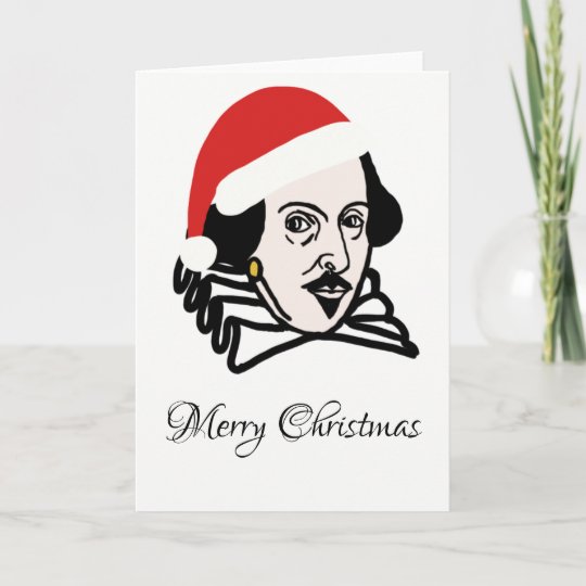 Christmas Shakespeare Holiday Card  Zazzle.com