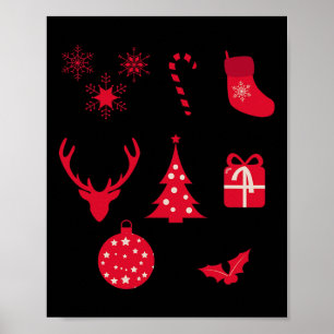 Christmas Shapes  Poster