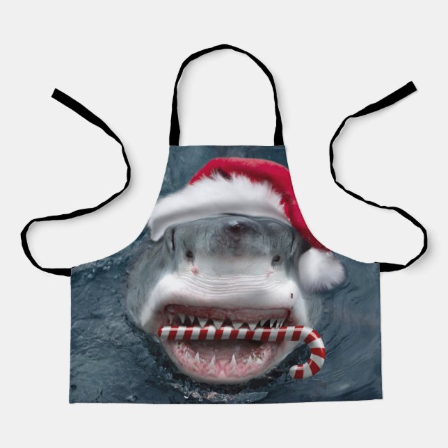 Christmas Shark Apron (Front)