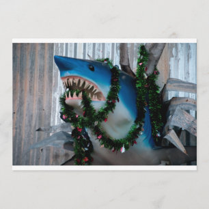 Christmas Shark invitation