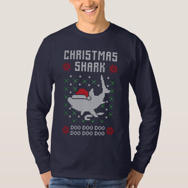 Christmas Shark Ugly Sweater (Front)