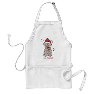 Christmas Sharpei Dog Adult Apron