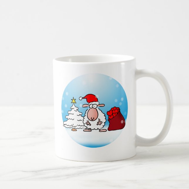 Christmas sheep coffee mug (Right)