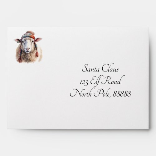 Christmas Sheep Envelope