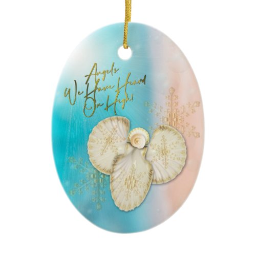 Christmas Shell Angel Ornament