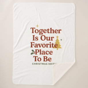 christmas sherpa blanket