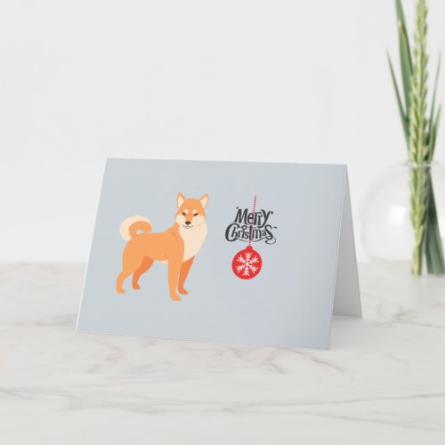 Christmas Shiba Inu Card