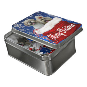 Christmas Shih tzu Dog Jigsaw Puzzle