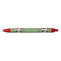 Christmas Shih Tzu dog Red personalized pen