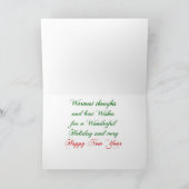 Christmas Shih Tzu Holiday Card (Inside)