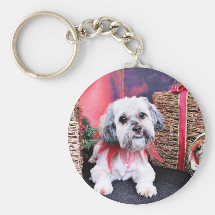 Christmas   ShihPoo   Gizmo Keychain