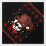 Christmas Shirt for Sloth Lover Gift Santa Buffalo Wall Decal