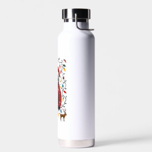 Christmas Shirt for Sloth Lover Gift Santa Buffalo Water Bottle