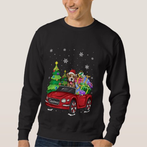 Christmas Shirt Funny Pajama Pitbull Dog And Red T