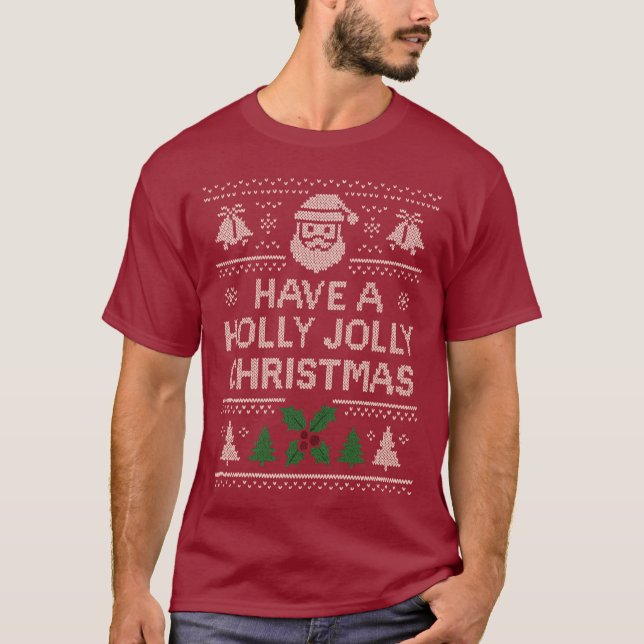 Christmas Shirt - Red Jingle Design (Front)