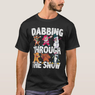 Christmas Shirt Santa Friends Dabbing Through the 