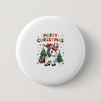 Christmas Shirt Unicorn Girls Christmas Outfit Chr Button