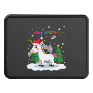 Christmas Shirt Unicorn Girls Christmas Outfit Chr Hitch Cover