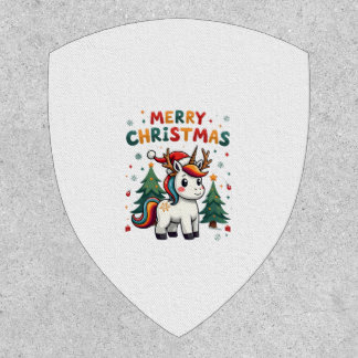 Christmas Shirt Unicorn Girls Christmas Outfit Chr Patch