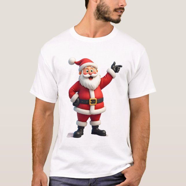 Christmas Shirts for Boys Kids Dabbing Santa Xmas (Front)