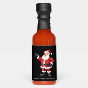 Christmas Shirts for Boys Kids Dabbing Santa Xmas Hot Sauces