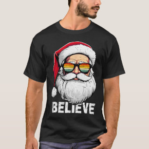 Christmas Shirts For Kids Boys Men Believe Santa C