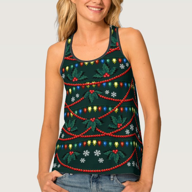 Christmas Shirts Holiday Decorations Tank Tops (Front)