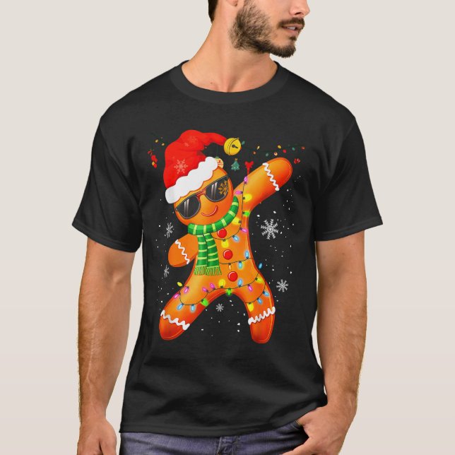 Christmas Shirts Kids Boys Toddler Gingerbread Xma (Front)