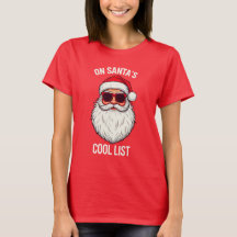 christmas shirts women and santa claus tracker