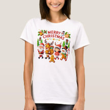 christmas shirts women and santa claus tracker