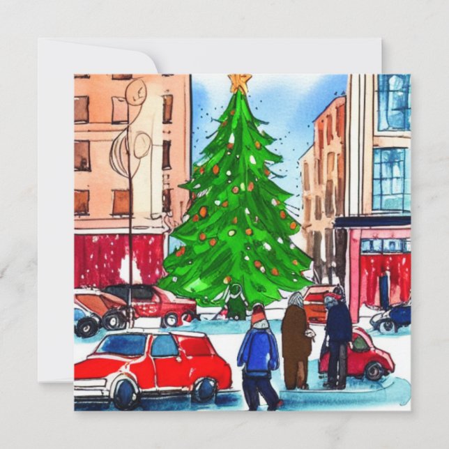 Christmas Shoppers Card (Front)