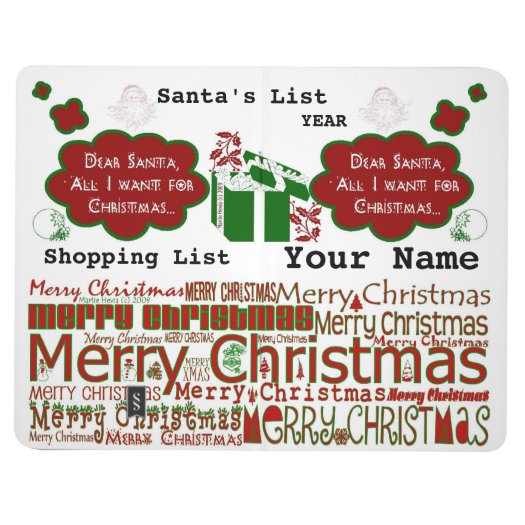 Christmas Shopping Check List (Customize) Journal