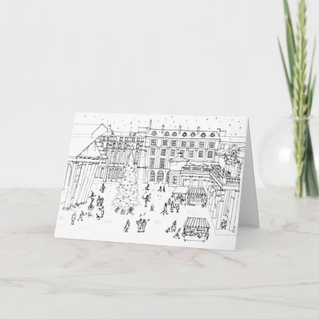 Christmas shopping in Covent Garden Holiday Card (Front)