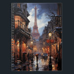 Christmas Shopping In Paris Notebook<br><div class="desc">Paris in the rain while doing your Christmas shopping.</div>
