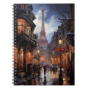 Christmas Shopping In Paris Notebook