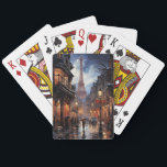 Christmas Shopping In Paris Poker Cards<br><div class="desc">Paris in the rain while doing your Christmas shopping.</div>