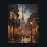 Christmas Shopping In Paris Wood Wall Art<br><div class="desc">Paris in the rain while doing your Christmas shopping.</div>