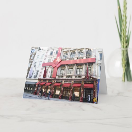 Christmas Shopping on New Bond Street London UK Card