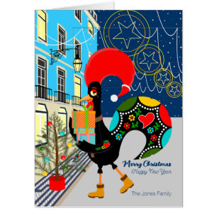 Christmas shopping with the Portuguese Rooster Card