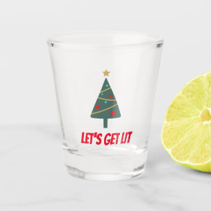 Christmas Shot Glass - Let's Get Lit