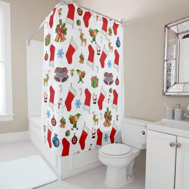 Christmas Shower Curtain (In Situ)