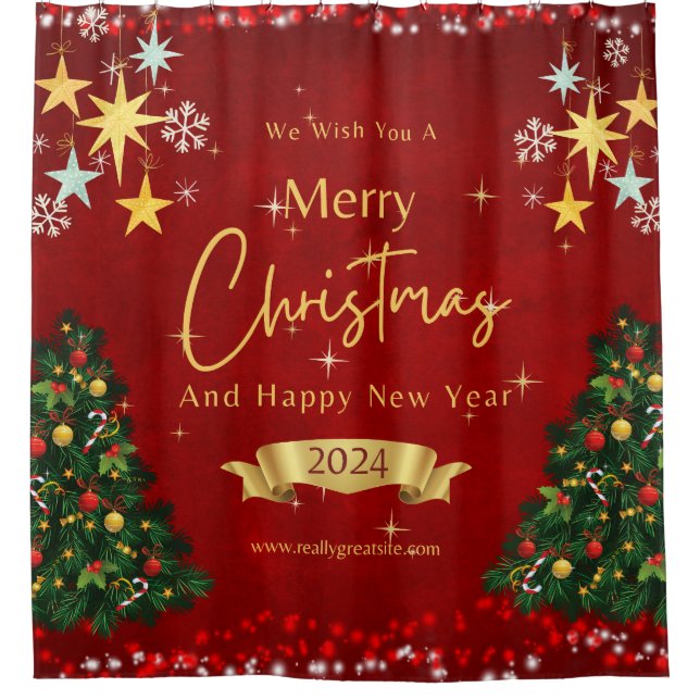 Christmas Shower Curtain (Front)