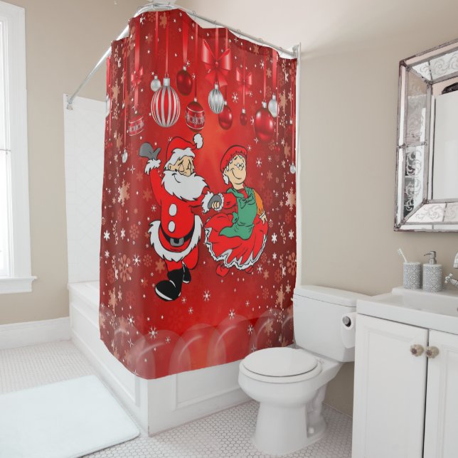 Christmas Shower Curtain (In Situ)