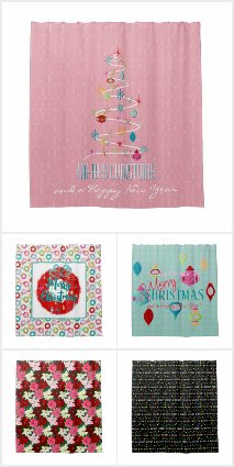 Christmas Shower Curtains