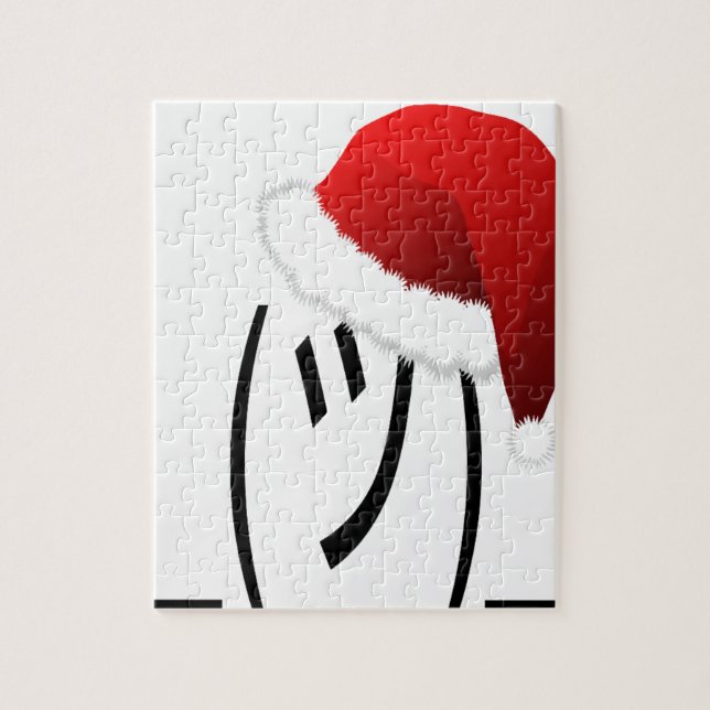 christmas shrug emoji jigsaw puzzle (Vertical)